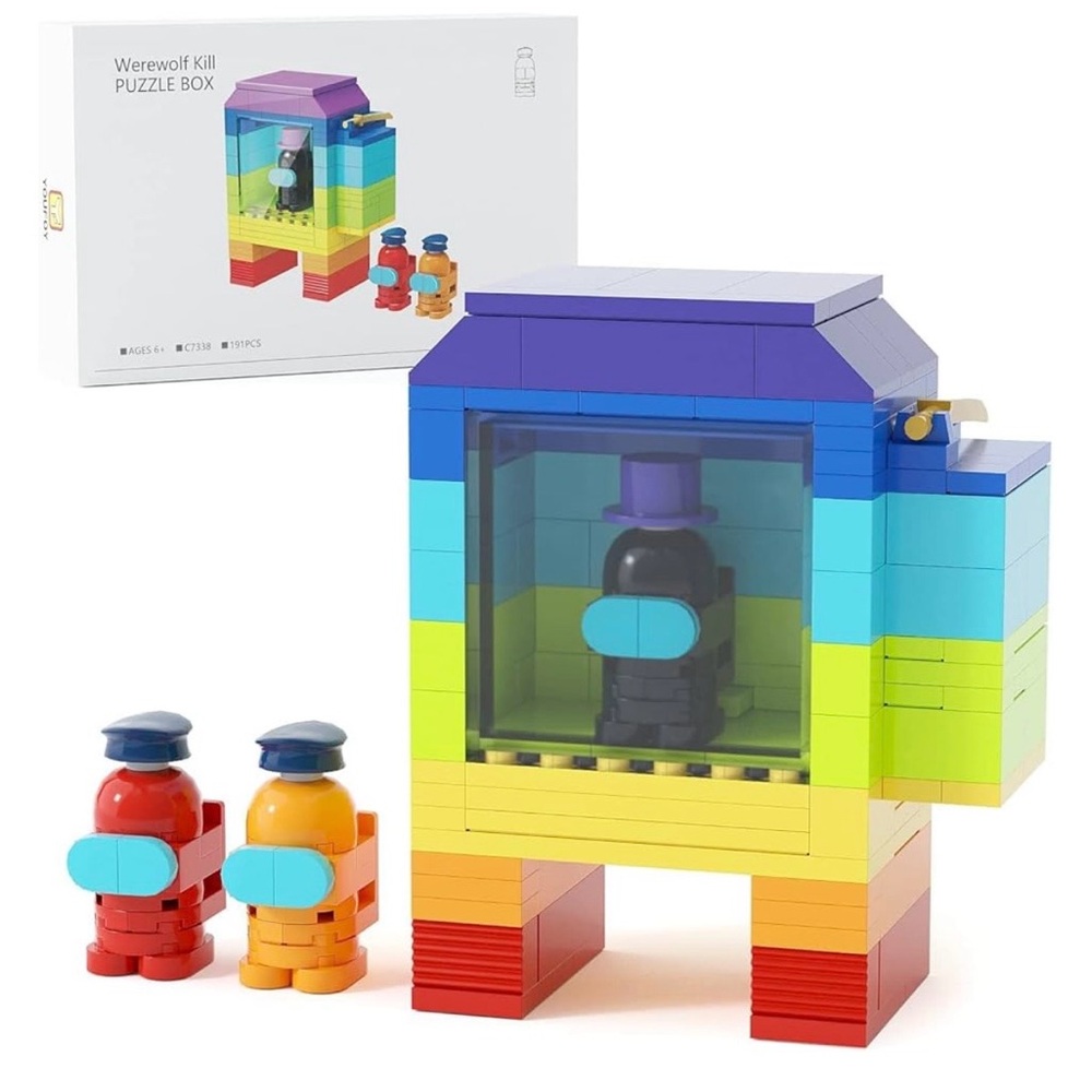 Space Kill Game Puzzle Box Building Sets 3 Werewolf Kill Alien Action Figures